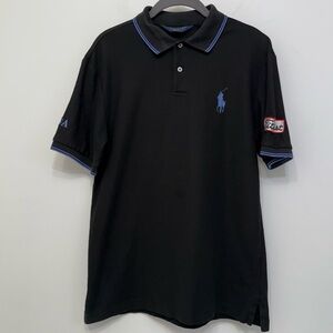 Polo Ralph Lauren Pro Fit Black Polo Golf Shirt Large Pony Titleist AJGA Size M